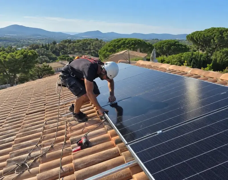 Installateur panneaux solaires Chermignac — pose photovoltaïque sur toiture