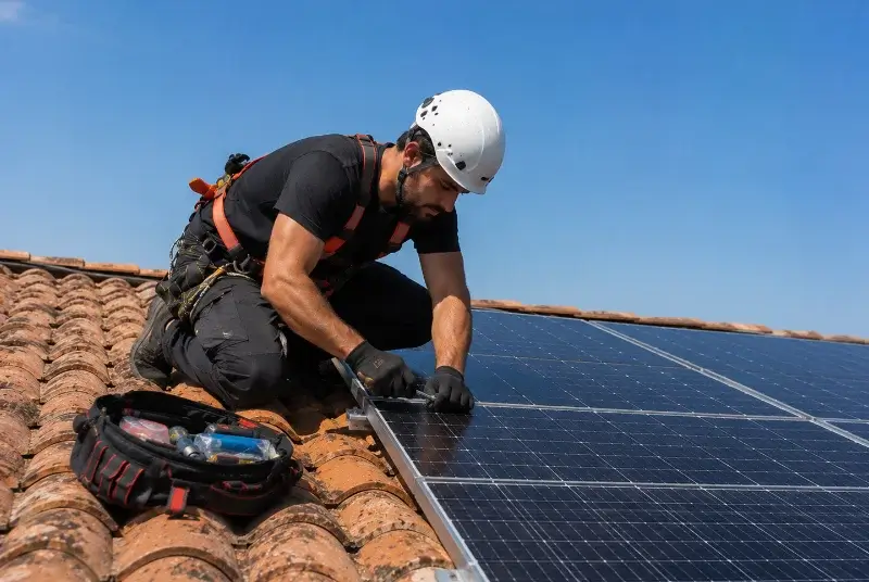 Maintenance et monitoring de panneaux solaires à Chermignac